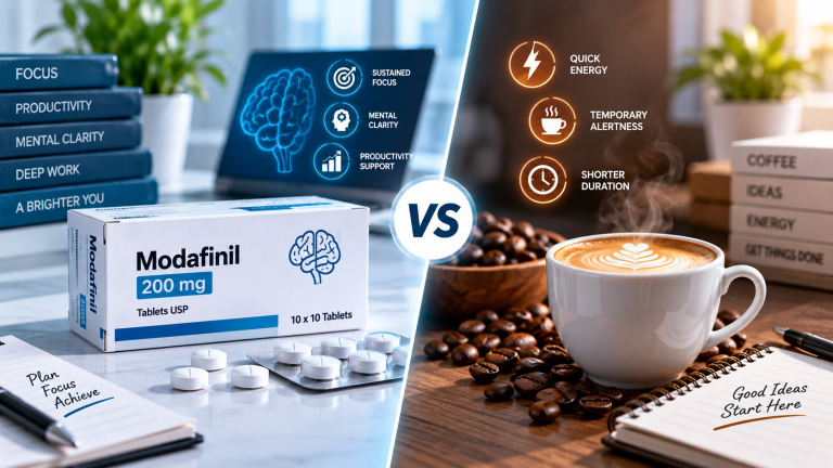 Modafinil vs Caffeine: How Are They Different?